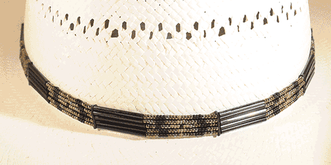Glass Quill Beaded Hatband Hat Band