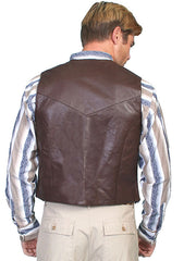 Snap Front Leather Vest 507