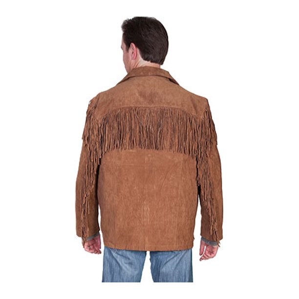 Mens Brown Fringe Jacket Jacket