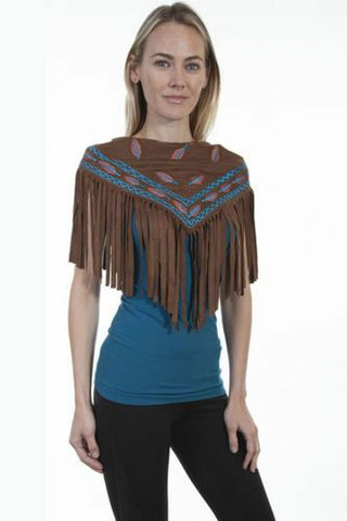 Scarf With Feather One Sz Shirt
