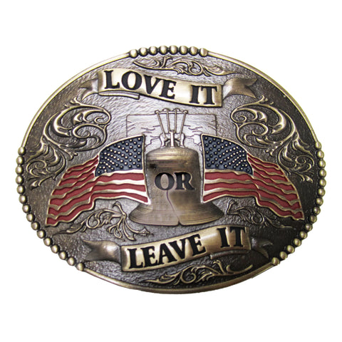 "Love It Or Leave It" Belt Buckle 594