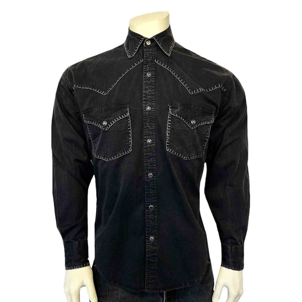 MAN SHIRT VINT BLANKET STITCH X804