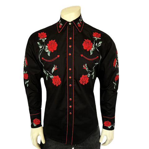 MAN VINTAGE ROSE FLORAL SHIRT 847