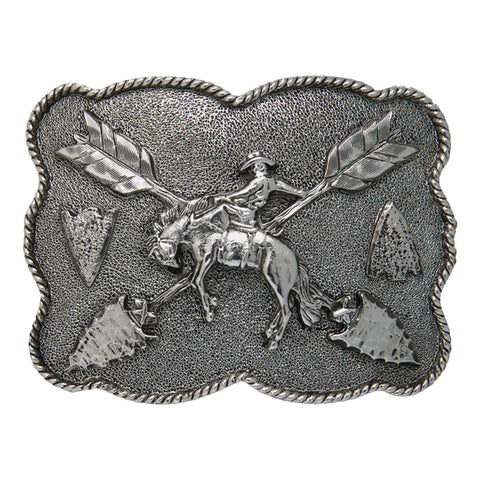 Cowboys and Indians Belt Buckle 705