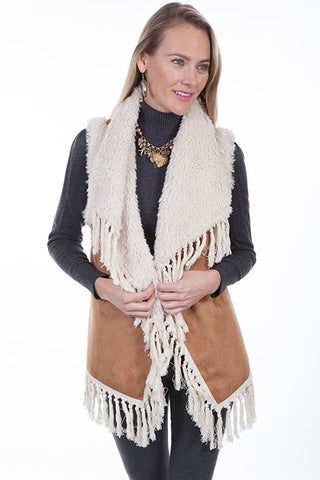 LD FAUX FUR VEST 8027