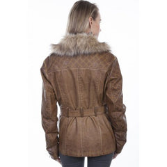 Ladies Brown Jacket 8029