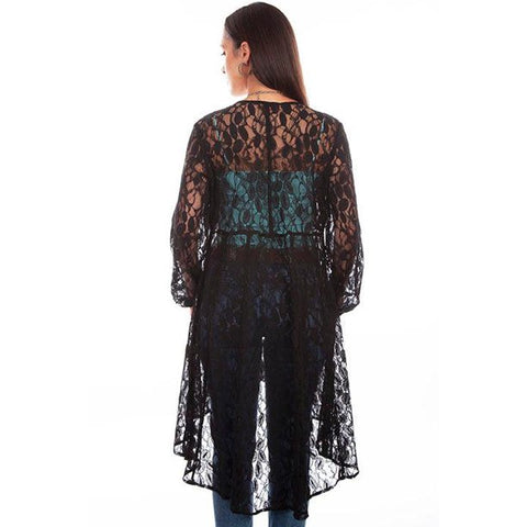 Lace Overlay Duster