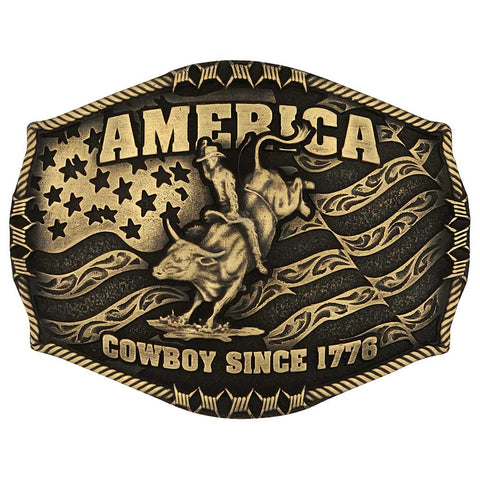 COWBOY 1776 BELT BUCKLE 1002