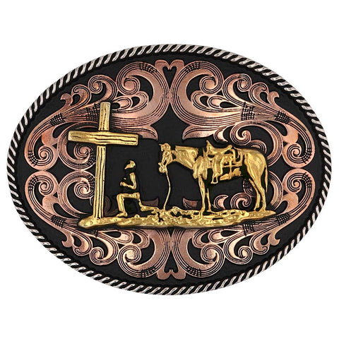 CHRISTIAN COWBOY BUCKLE 1005