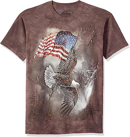 Flag Bearing Eagle 105958 T-Shirt
