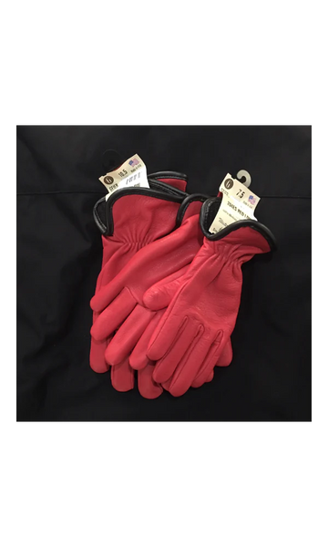 Red Deerskin Fashin Gloves Gloves