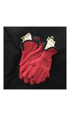 Red Deerskin Fashin Gloves Gloves