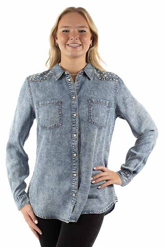 LD DENIM PATRIOTIC SHIRT  944