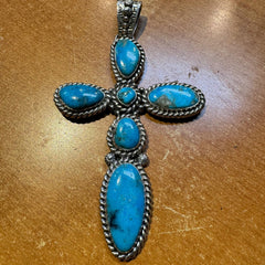 LARGE CROSS TURQUOISE