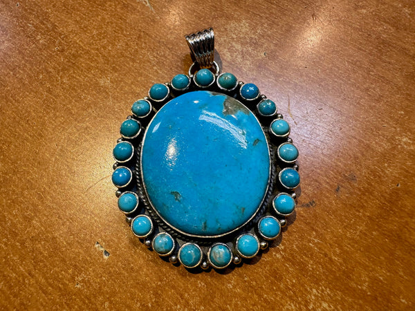 SILVER NECKLACE TURQUOISE