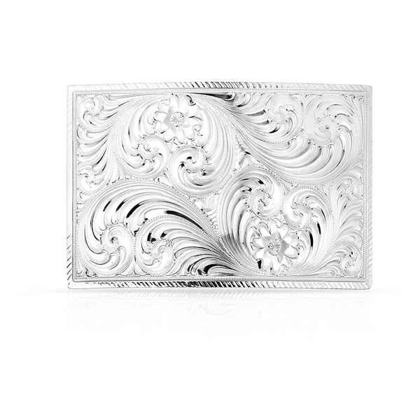 SLVR ENGRAVED REC. BUCKLE 21000