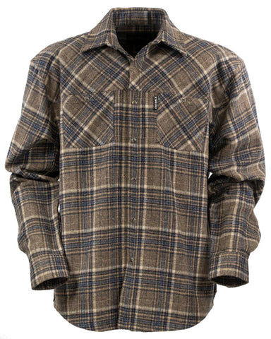 MN GREYSON SHIRT  BROWN   0258