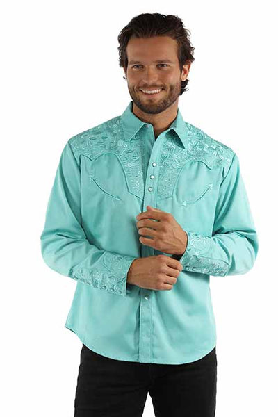 MEN TOOLED EMBR. SHIRT 634/2