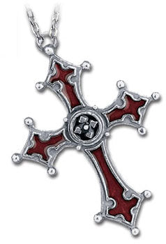 Noctis Cross With Enamel And Resin Pendant