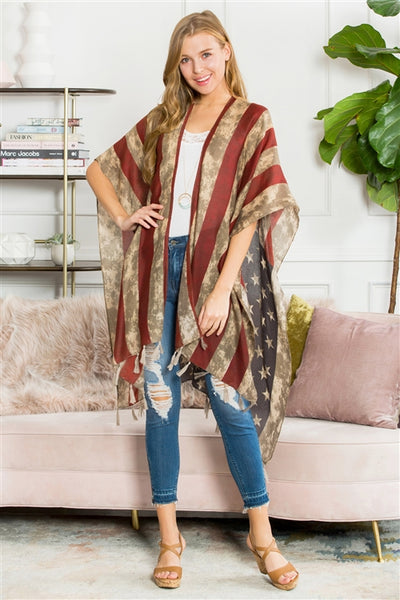 US FLAG PONCHO 213X006AM