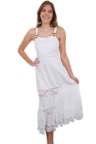 Front Pocket Lo White dress