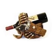 Pistol With Holster Wine Holder 5047