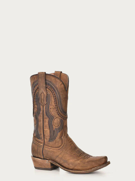 MN GOLD COWHIDE SQ TOE 3479