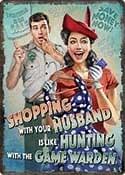 Shopping With Your Husband Signs