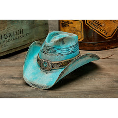 BLUE LONE STAR BANGORA HAT