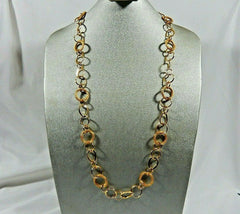 Mesh Circles 36" Chain Necklace
