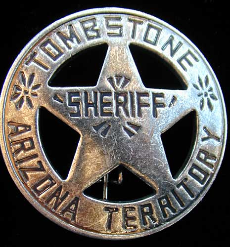 Tombstone Sheriff Pin