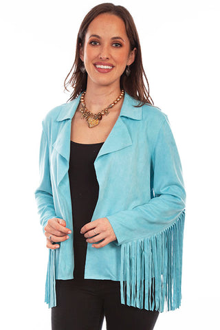 Suede Fringe Jacket