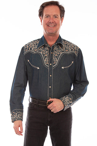 Vine Embroidered Shirt