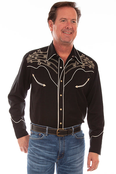 Note Embroidered Shirt