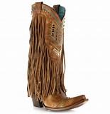 Vintage Cowhide Leather Boots