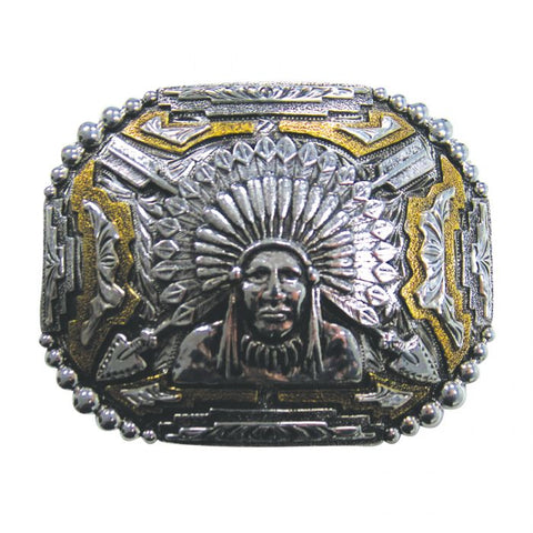 Two-Tone INDIAN Chief Buckle 750