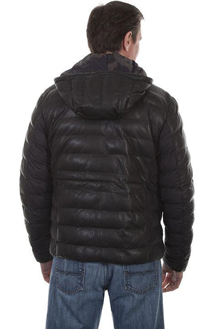 Scully Men's Leather Reversible Ribbed Jacket