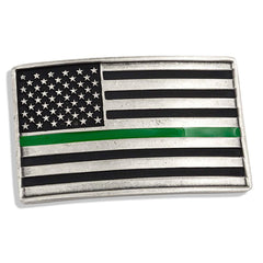 Stand Behind the Green Line Attitude Buckle