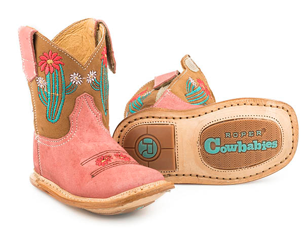 ROPER INFANT GIRLS' COWBABY CACTUS WESTERN BOOTS - SQUARE TOE