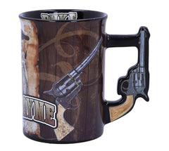 John Wayne Pistol Handle 16oz Mug (Multi)